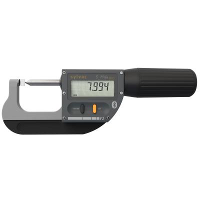 SYLVAC Digital Mikrometer S_MIKE PRO SMART 0-25mm IP67 (803.0309) BT Knife 0.5mm - cone 60°/Ø0.5mm